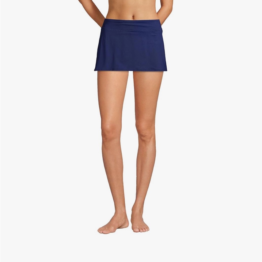 Lands’ End Women's Swim Skirt Navy Blue